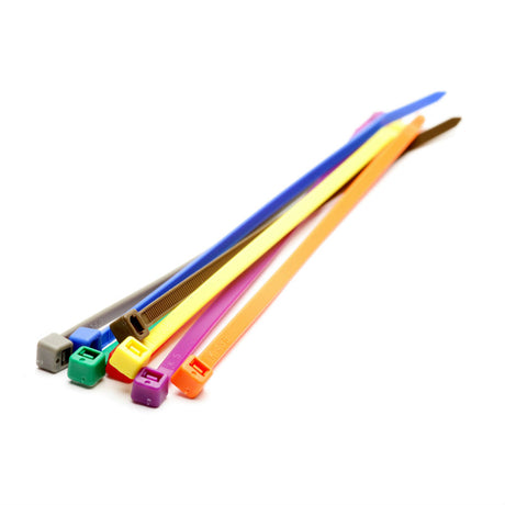 Coloured Nylon Cable Ties (x100)