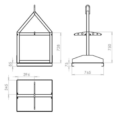 Crane Lift Gas Bottle Handler