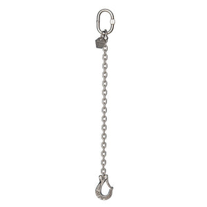 1.55 Ton Cromox Stainless Steel Single Leg Chain Sling with Clevis Sling Hook