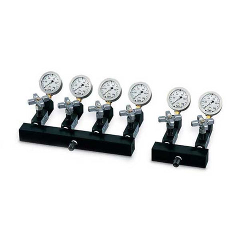 Yale Hydraulic Manifolds with Shut-off Valves and Pressure Gauges