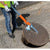 Italifters CL11 Manhole Cover Lifter with Curved Base and Telescopic Handle