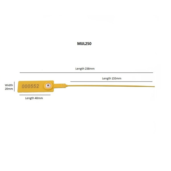 MIJL Variable Length Security Seals (x1000)