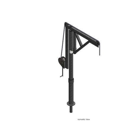 500kg WLL 1000mm Reach Wimched Spilt Pole Davit