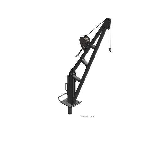 1000KG WLL 1070mm Reach Winched Lean Over Davit 